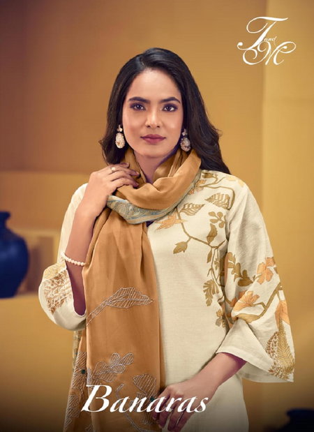 Banaras By T And M Linen Digital Printed Heavy Designer Salwar Kameez Wholesale Price In Surat